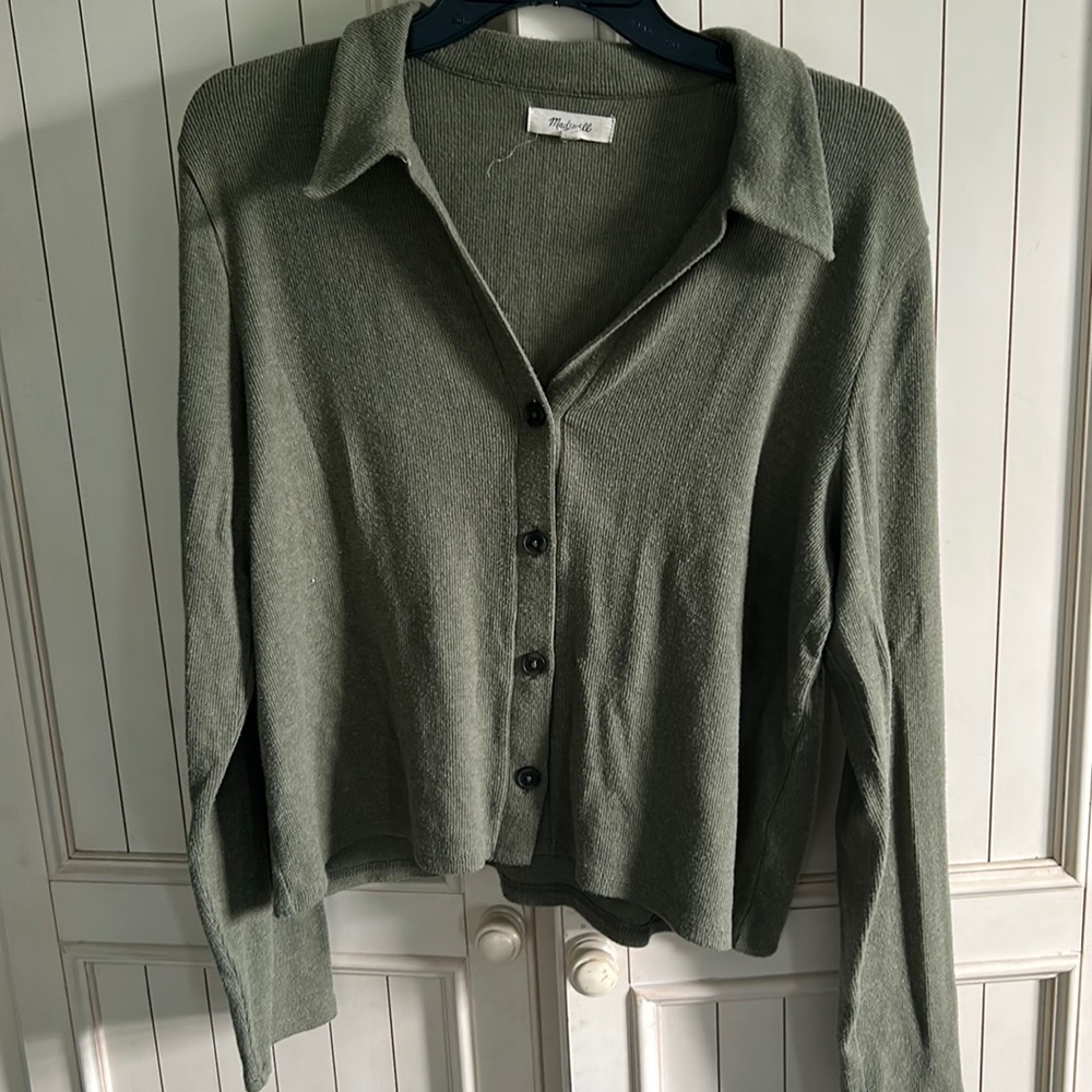 Madewell button down sweater